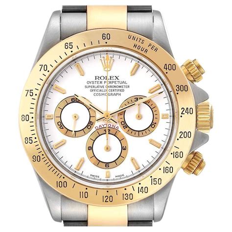 rolex daytona zenith steel and gold